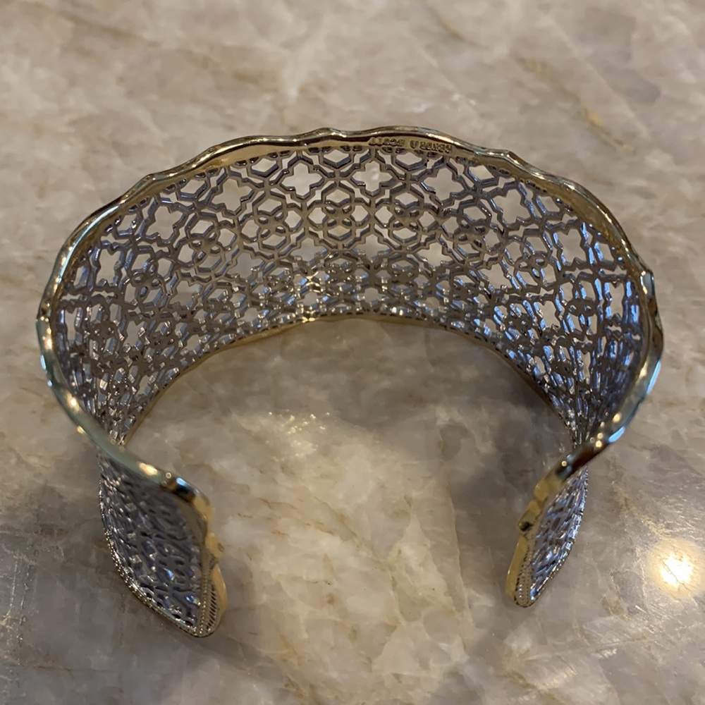 Kendra Scott Silver Filigree Cuff Bracelet - Picture 2 of 4